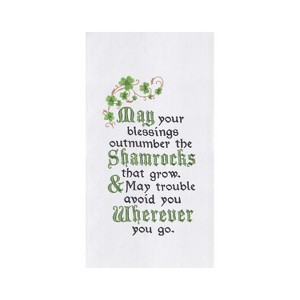 C&F Home Outnumber The Shamrocks Flour Sack Kitchen Dishtowel - 1 of 4
