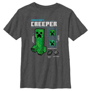 Boy's Minecraft Creeper Graph T-Shirt