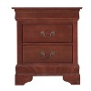 HomeStock  Nightstand – 24"H X 22"W X 16"D, Durable Finish, Compact Design - 4 of 4