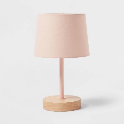 Kids' Table Lamp Pink/Wood - Pillowfort™