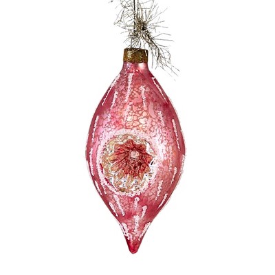 Cody Foster 5.0 Inch Victorian Indent Pink Reflector Tree Ornaments : Target