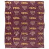 Iona College Logo Pattern Silky Touch Blanket White 50x60 - 2 of 4