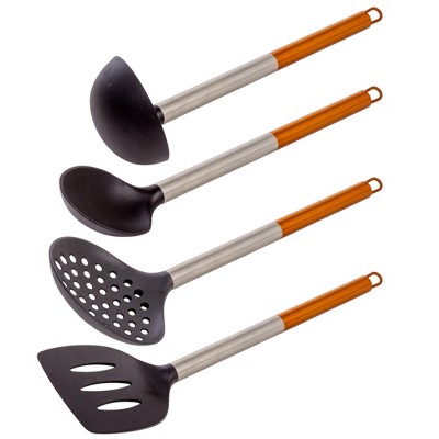Lexi Home 4-Piece Nylon Kitchen Tool Set with Steel Handles — фото 2