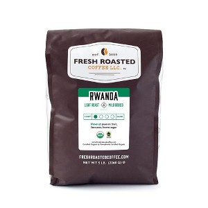 Fresh Roasted Coffee, Organic Rwandan Coffee, Light Roast Whole Bean - 5lb - 1 of 4