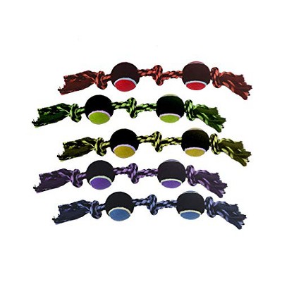 Multipet Nuts for Knots Knot Rope with Multiple Tennis Balls