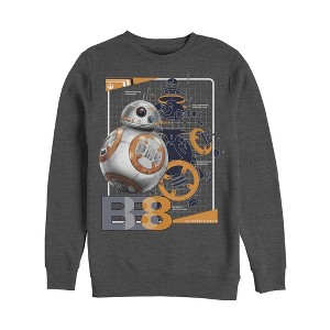 Men's Star Wars The Last Jedi BB-8 Schematics Sweatshirt - 1 of 3