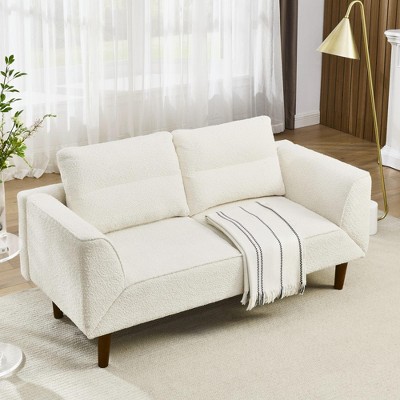 NicBex 64.17 Inch Convertible Futon Sofa Bed with Adjustable Armrest for Living Room,Bedroom,Office,Apartment