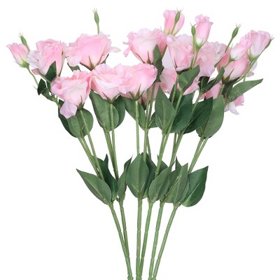 REGALWOVEN Home Decor Artificial Eustoma Lisianthus Long Stem Flowers 26" 6 Pcs