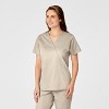 Wink WonderWORK Women's Mock Wrap Scrub Top - 3 of 4