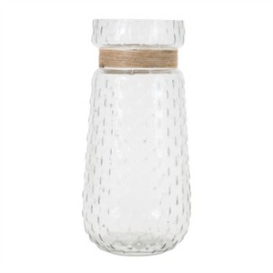 Texture Glass Vase with Jute Accent (Set of 2) - 1 of 1