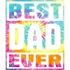 Adult Design By Humans Vintage Tie Dye Best Dad Ever By  Sweatshirt - 2 of 2