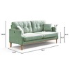 NicBex 70.1 Inch Waterproof 3-Seat Sofa with USB Outlet for Living Room,Small Space,Office,Apartment - 3 of 4
