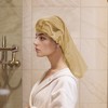 Unique Bargains Women Simulated Silk Print Shower Cap for Bathroom Hotel 1 Pc - 4 of 4