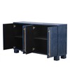 NicBex Buffet Cabinet with Storage Wood Traditional Style Sideboard Cabinet with Adjustable Shelves and Gold Handles for Living Room - image 2 of 4