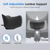 Lirago Ergonomic High Back Mesh Arm Chair Adjustable Headrest Lumbar Support 3D Armrests Office Chair Black - 3 of 4