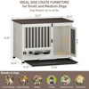 33-Inch Dog Kennel Portable Solid Wood Dog Cage - 2 of 4