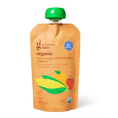Corn Mango Red Bell Pepper Quinoa Food Tub Baby Snack - 4oz - Good & Gather™