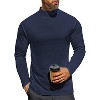 Ekouaer Men's Mock Turtleneck Long Sleeve Turtle Neck Tops Lightweight Undershirt Thermal Sweater Shirts - 2 of 4