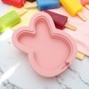 Unique Bargains Ice Pop Mould Little Rabbit Shape Comes with Lid and Stick Hand Washable Plastic 3.94"x3.19"x0.98" 1 Pc - 2 of 4