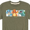 Boys' - Pokémon - Squirtle Charmander Bulbasaur Kanto Region Starters Short Sleeve Graphic T-Shirt - 2 of 4
