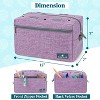 PAVILIA Yarn Bag Knitting Crochet Bag Organizer, Crocheting On The Go Storage Project Bag, Crochet Knitting Accessories Knitter Gifts - 3 of 4