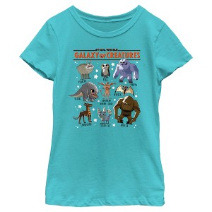 Girl's Star Wars: Galaxy of Creatures Creature Poster T-Shirt - 1 of 4