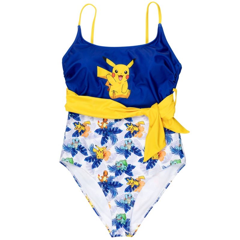 Pokemon Pikachu Women's UPF 50+ One Piece Bathing Suit Adult, 5 of 10
