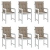 vidaXL Lowback Chair Cushion Set of 6 Green Oxford fabric (100% polyester) - 4 of 4