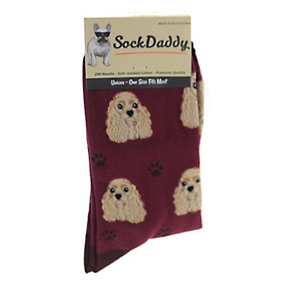 Novelty Socks 15.25" Cocker Spaniel Socks Premium Soft Quality E & S Pet  -  Socks