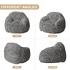 Bean Bag Chair, Adult Bean Bag Couch with Armrest, Soft Fluffy Faux Fur Beanbag Chair, Plush Lazy Sofa High-Density Foam Floor Sofa for Living Room - 3 of 4