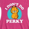Girls' - Garfield - I Don't Do Perky Fit & Flair Cap Sleeve Dress - 2 of 3