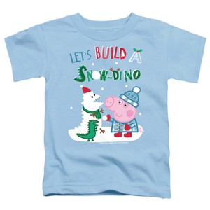 Toddler Boys' Peppa Pig George Pig Snow Dinosaurs For Christmas T-Shirt - 1 of 4
