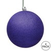 Vickerman Purple Ball Ornament - 3 of 4