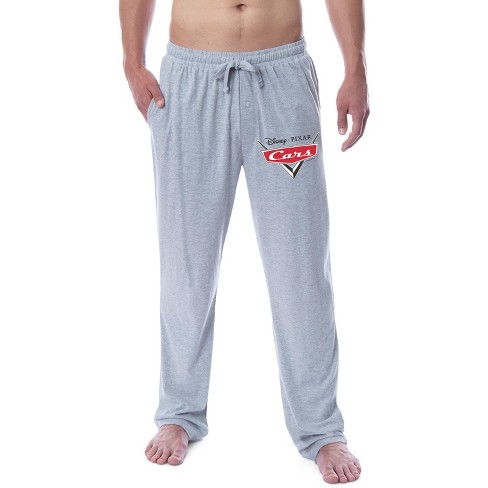 Disney Mens' Cars Movie Vector Logo Sleep Pajama Pants (s) Grey : Target