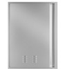 Outdoor Kitchen Doors , 304 Stainless Steel Single BBQ Access Door with Recessed Handle & Vents, for Outdoor Kitchen and BBQ Island, Silver - 3 of 4