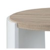 Sleek Oval Coffee Table with High Gloss Finish for Living Room or Lounge - 4 of 4