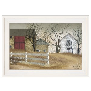 Gulches Series "The Old Stone Barn" in by Billy Jacobs 1 Piece White Frame Print Modern Home Decor Poster Art Print 11 in. x 1 in. - 1 of 3