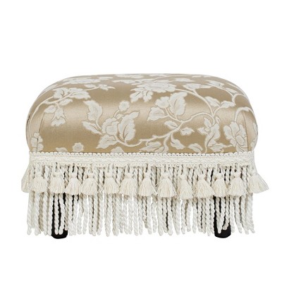 Fiona Neutral Upholstered Decorative Footstool Ottoman