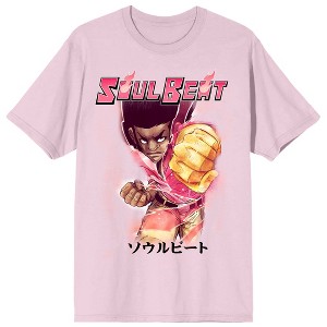 Soul Beat Punch Character Art Women's Pink Short Sleeve Tee - 3XL - 1 of 2