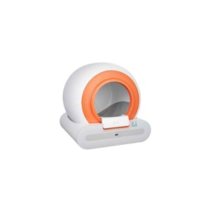 LAOTIES Smart Self-Cleaning Cat Litter Box,App-Controlled,Automatic Odor Control,Works with Tofu And Bentonite Litter (White) - 1 of 4