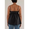 Women's cotton poplin babydoll tank top - nlt - 2 of 3