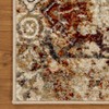 Vintage Traditional Distressed Floral Medallion Indoor Runner or Area Rug by Blue Nile Mills - 4 of 4