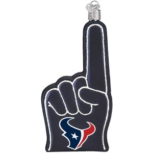 Old World Christmas Blown Glass Ornament for Christmas Tree, Houston Texans Foam Finger - 1 of 4