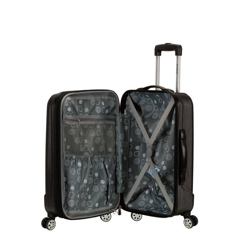 Rockland Melbourne Expandable ABS Hardside Carry On Spinner Suitcase, 4 of 9