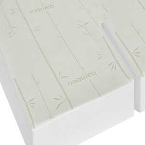 Top Split King (Flex King) Waterproof Antibacterial Hypoallergenic Bamboo Viscose Mattress Protector - 1 of 2