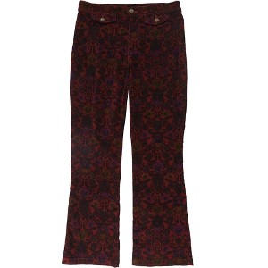 Free People Womens Tailored Flare Floral Casual Cropped Pants - 1 of 2