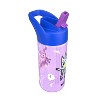 Zak Designs 16 fl oz Polypropylene Glow in the Dark Cypress Bluey Straw Bottle Purple/Blue - 4 of 4