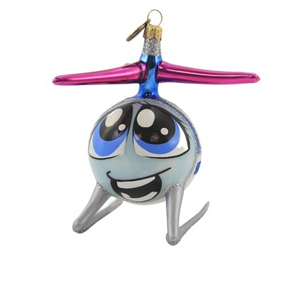 Blu Bom 4.5" Heli Helicopter Pink Ornament Pilot Fly Flight  -  Tree Ornaments