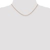 Black Bow Jewelry 1mm, 14k Rose Gold, Box Chain Necklace - 2 of 4