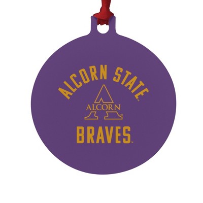 Alcorn Braves Aluminum Holiday Christmas Tree Ornament